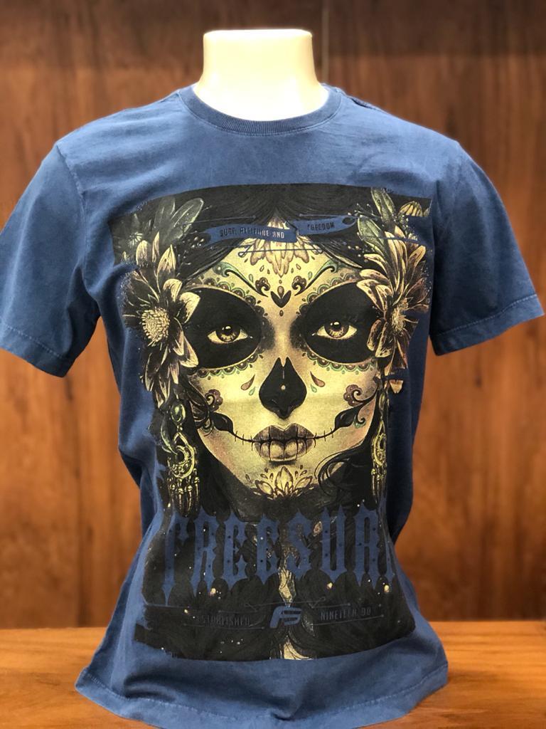 Camiseta Oakley Dia de Los Muertos Skull Tee - Preto